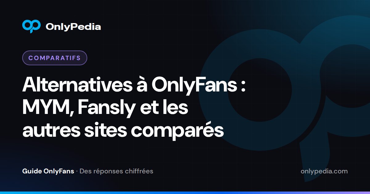 Alternatives à OnlyFans : MYM, Fansly et les autres sites comparés — Guide OnlyPedia