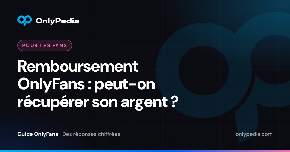Remboursement OnlyFans : peut-on récupérer son argent ? — Guide OnlyPedia
